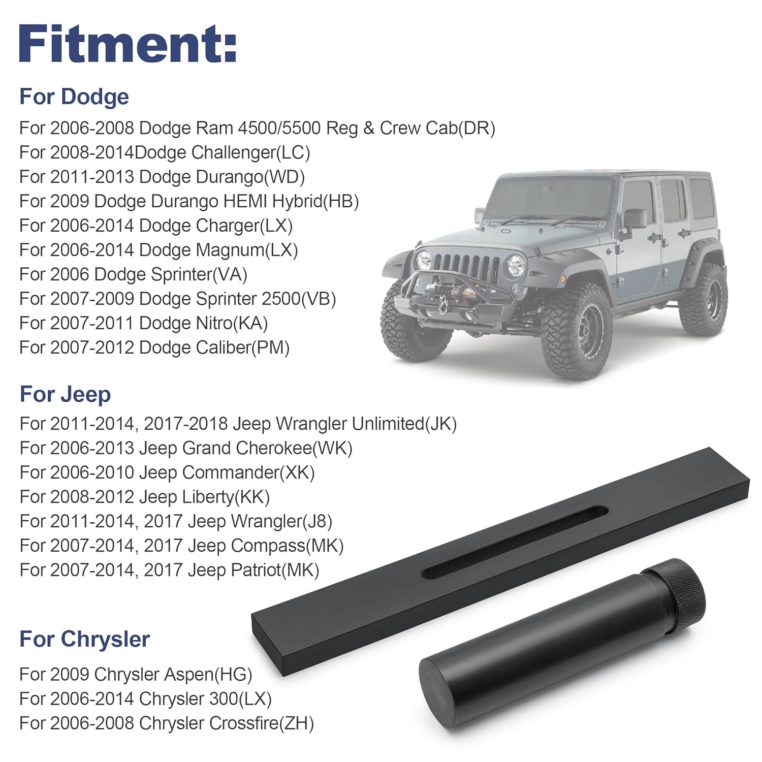 Transimission Straight Edge Gauge Bar Tool Set Compatible with Miller 6311 6312 for Ram Wrangler JK Trucks Intermediate Shaft End Play Selective Spacer Measurement