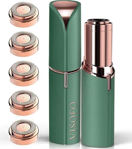 Paquete de depilación facial esmeralda y 4 cabezales de repuesto adicionales