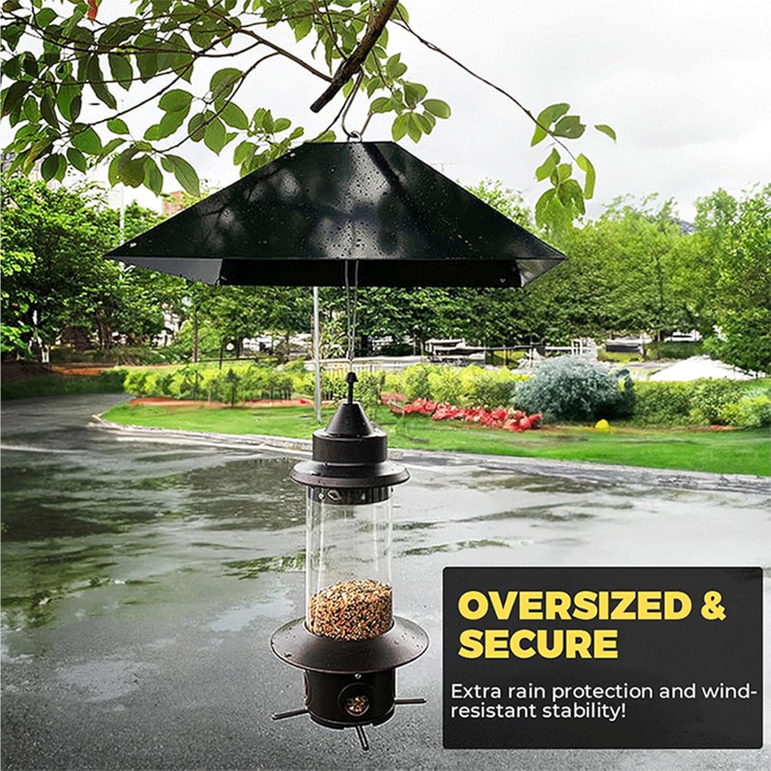 Squirrels Proof Hanging Baffle For Bird Feeders Stainless Steel Easy Installation For Outdoor Use