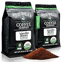 Vista 97 de The Bean Organic Coffee Company Aloha Bean (avellana hawaiana), tostado medio, café molido, bolsas de 16 onzas (paquete de 2), Café molido tostado