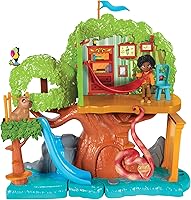 Vista 1 de Disney Encanto Set de Casa del Árbol de Antonio con Figura de Muñeco Antonio y Amigos Animales