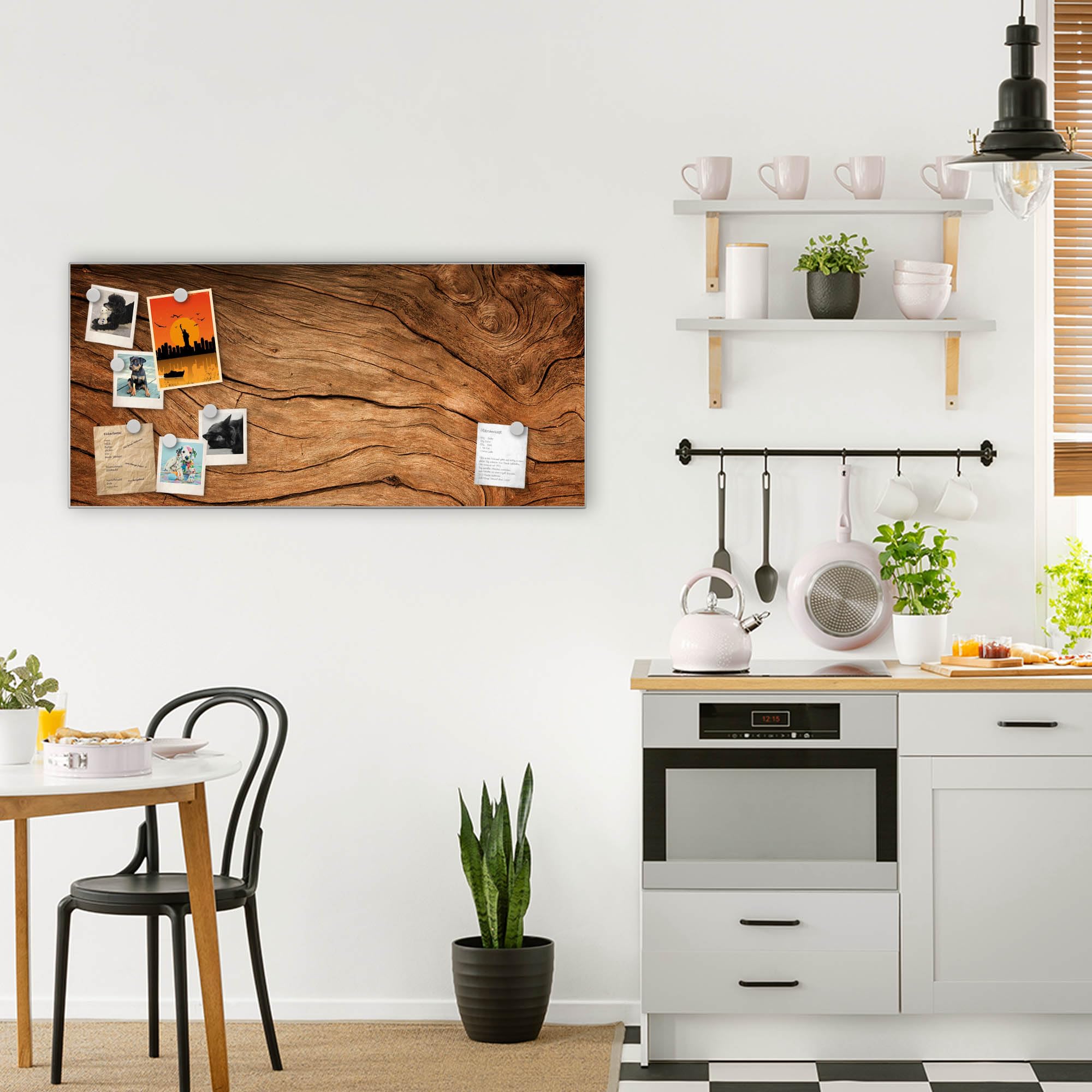 Banjado Magnettafel 30x75 Cm – Magnetwand Mit Elvis-Motiv, Inkl. 4 Magneten & Montageset Für Küche & Büro