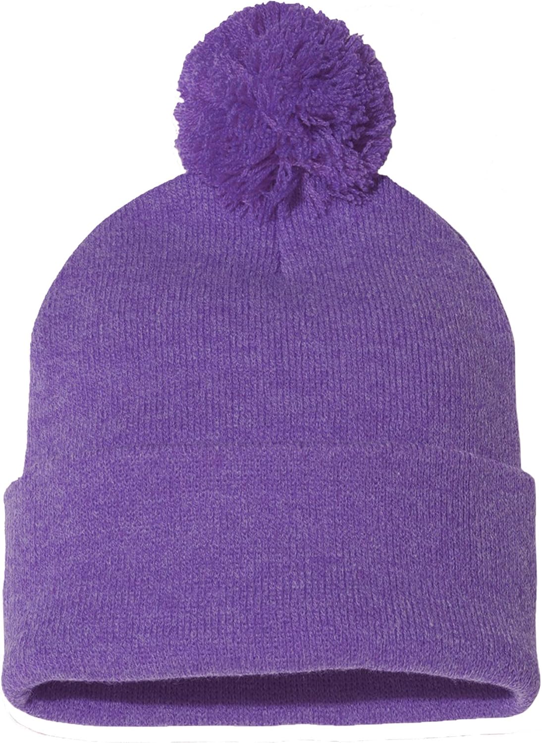 Embroidered Pineapple Thick and Warm Skull Cap Cuffed Pom Beanie Men Women Kids