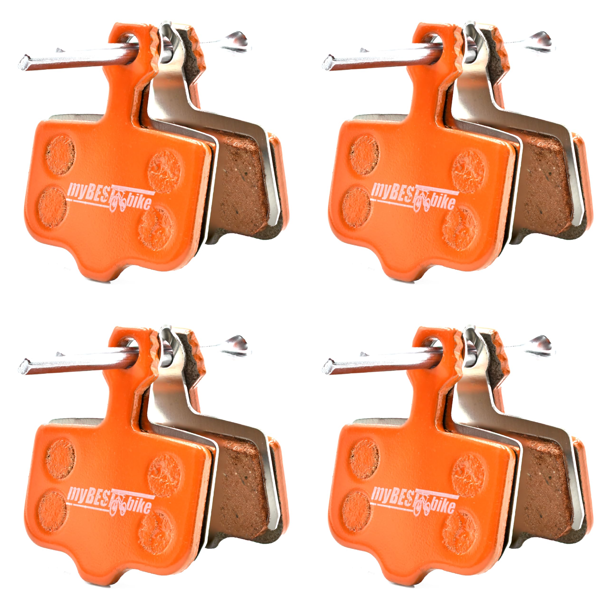 myBESTbike - Bicycle Brake Pads 4 Pairs Disc Brake Pads For Bike, Compatible With Avid Elixir 1, 3, 5, 7, 9, SRAM X0, X7, X9, XX, Level T, Level TL