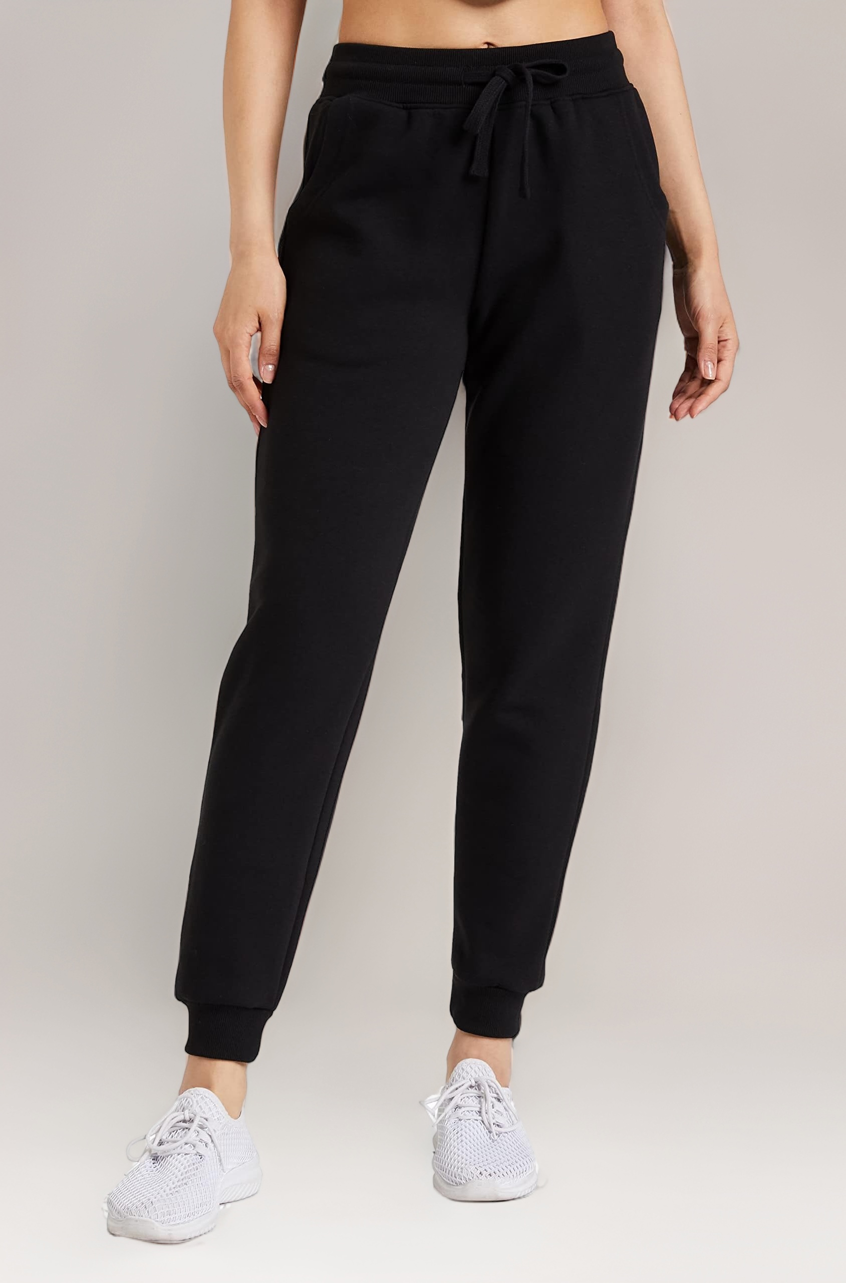 Amazon Brand - Symbol Women's Ankle Length Regular Fit Heavy Weight Winter Jogger Track Pants (Fleece) (Available in Plus Sizes)