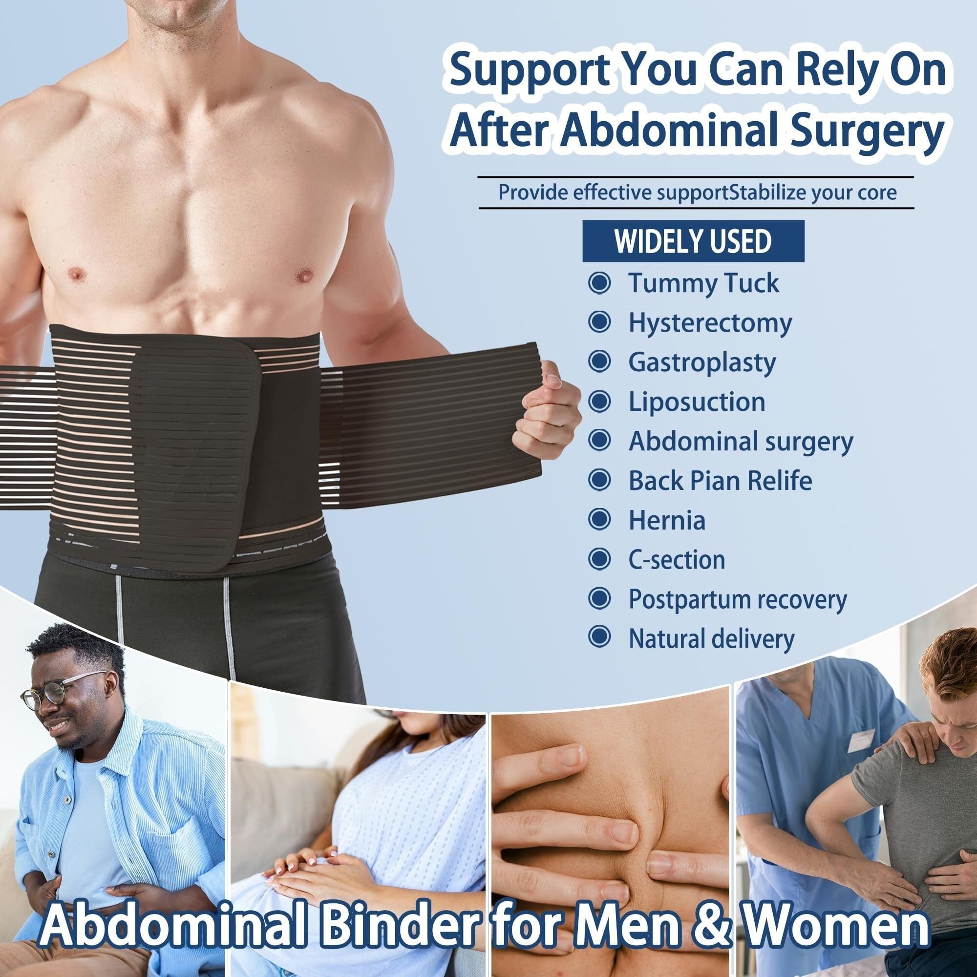 Fajas Waist Trainer Cinturón De Soporte Abdominal For Hombres Y Mujeres, Cinturón Deportivo Cinturón Moldeador De Cuerpo Entrenador de Cintura