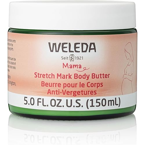 Weleda Stretch Mark Body Butter Prevention Cream, Vegan-Friendly