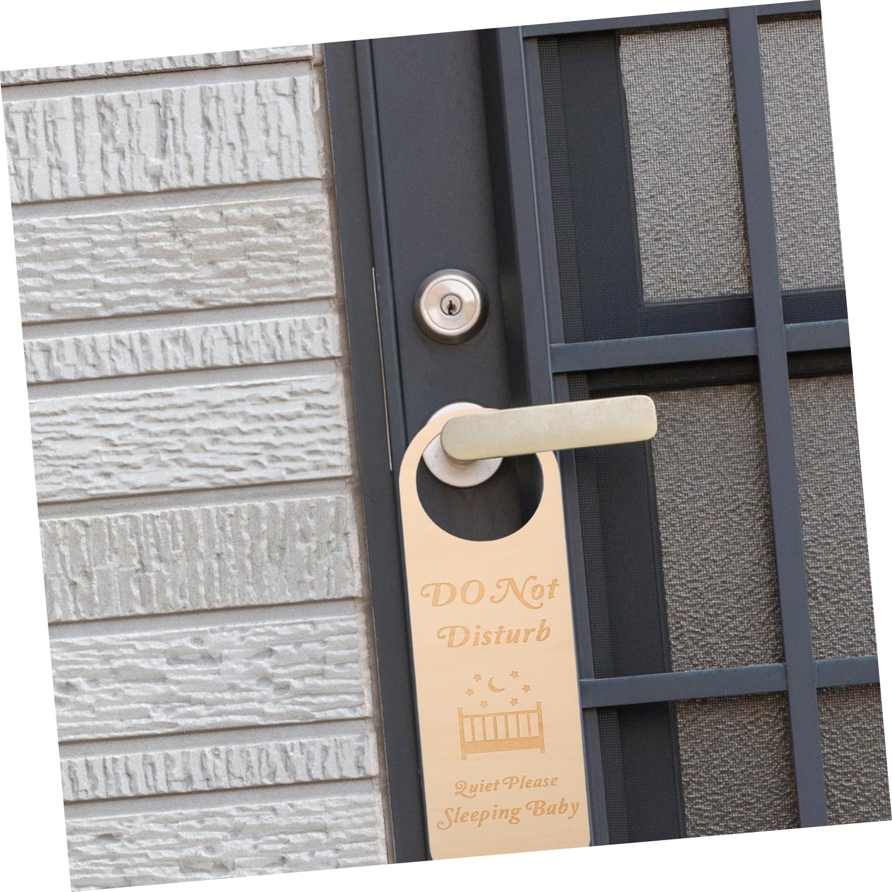 UPKOCH Holz Türschild Personalisiert Kinder für Babyzimmer 5 Stück Beige Leicht und Liebevoll Gefertigt zum Aufhängen an Haustür