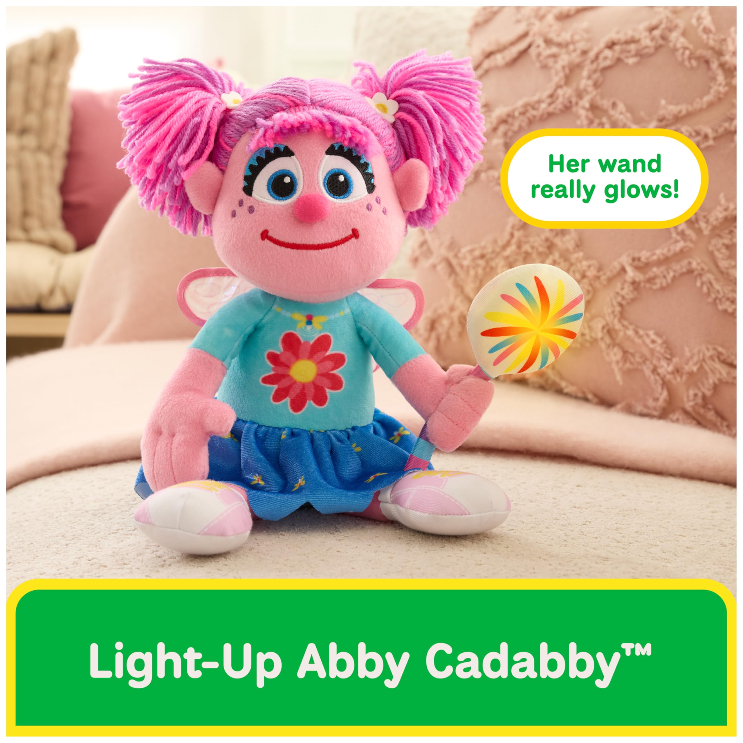 Amazon.com: GUND Sesame Street Abby Cadabby Plush with LED Wand