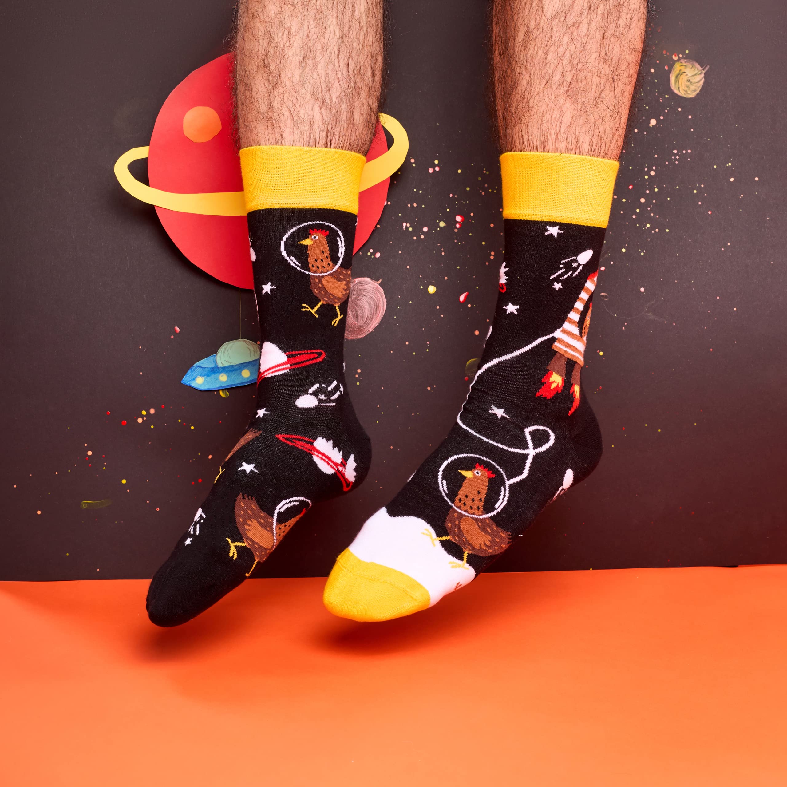 Dedoles Calzini Unisex Donna Uomo & Bambini Calze Cotone con tanti Design divertenti Calcio Bicicletta Piante Cavalli Regalo sinistra destra diversi