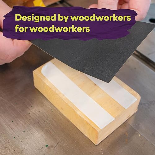 Miniatura 6 de ATack Cinta de carpintería de doble cara, 1 pulgada por 36 yardas (paquete de 3) Cinta de doble cara para CNC y plantilla de madera, extraíble, sin