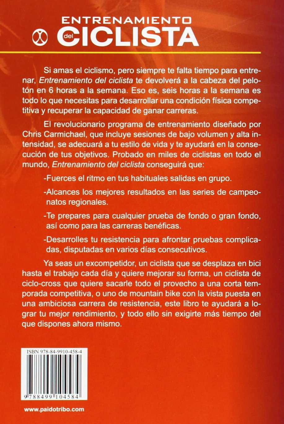 Entrenamiento del ciclista