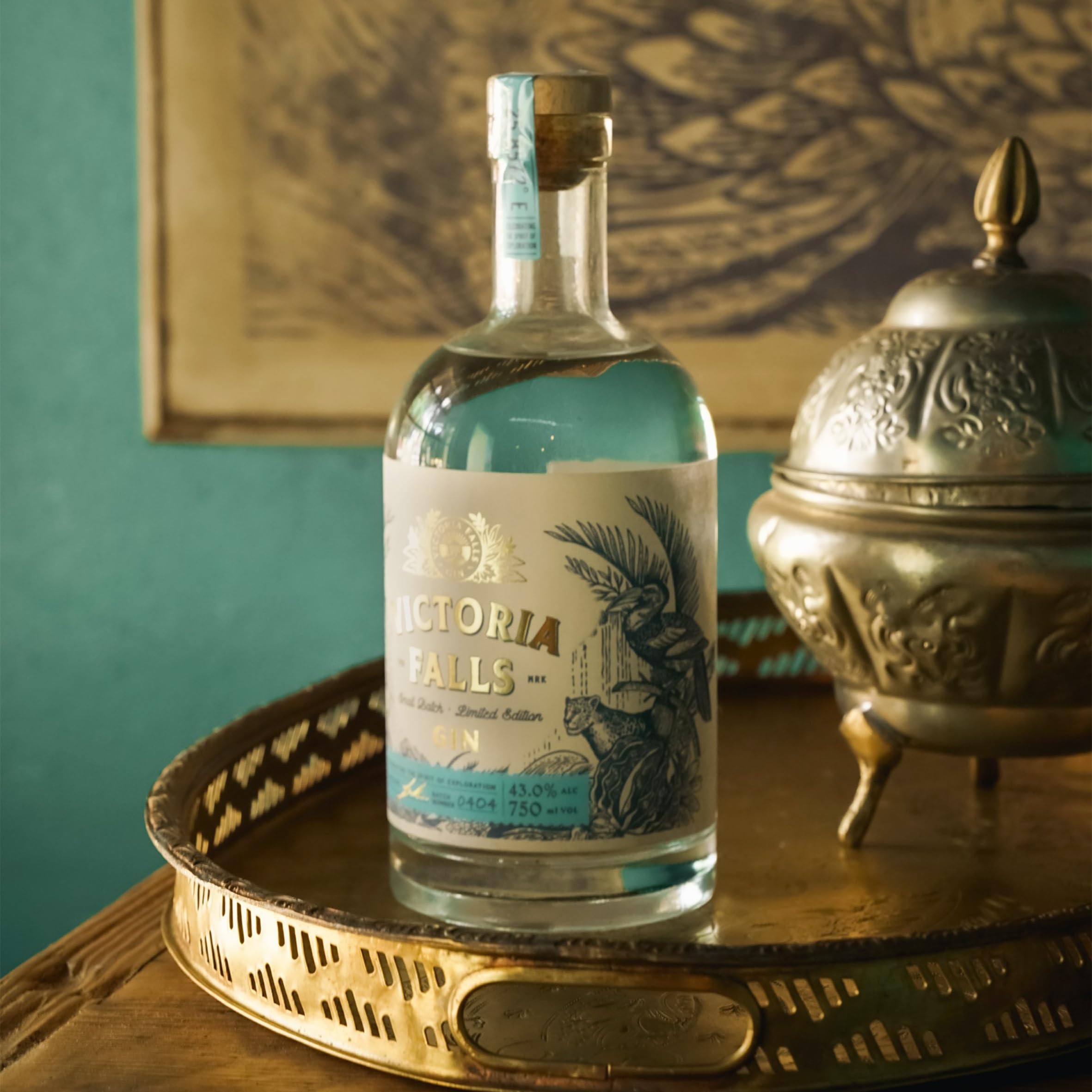 Victoria Falls Gin - 43% - 700ml | Gin Premium Originale dallo Zimbabwe | Gin Artigianale con Baobab e Botaniche Africane | Un pezzo di Africa in ogni bottiglia