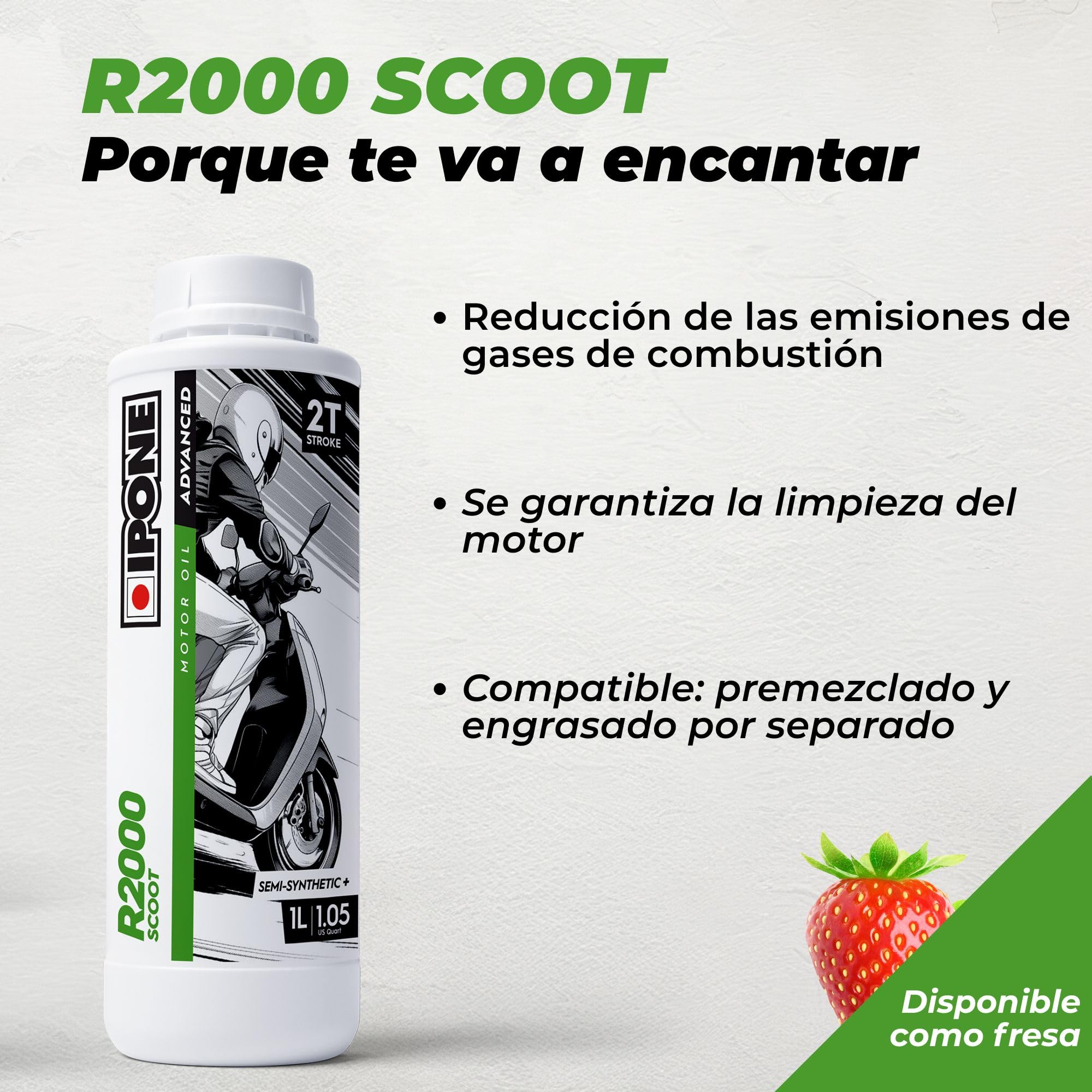 IPONE – Aceite de Motor para Quad 4 Tiempos 10W40 R4000 ATV – Envase de 4 litros – Semi-Sintético+ – Gama Advanced – Protección Duradera del Motor – Mayor Vida útil del Aceite