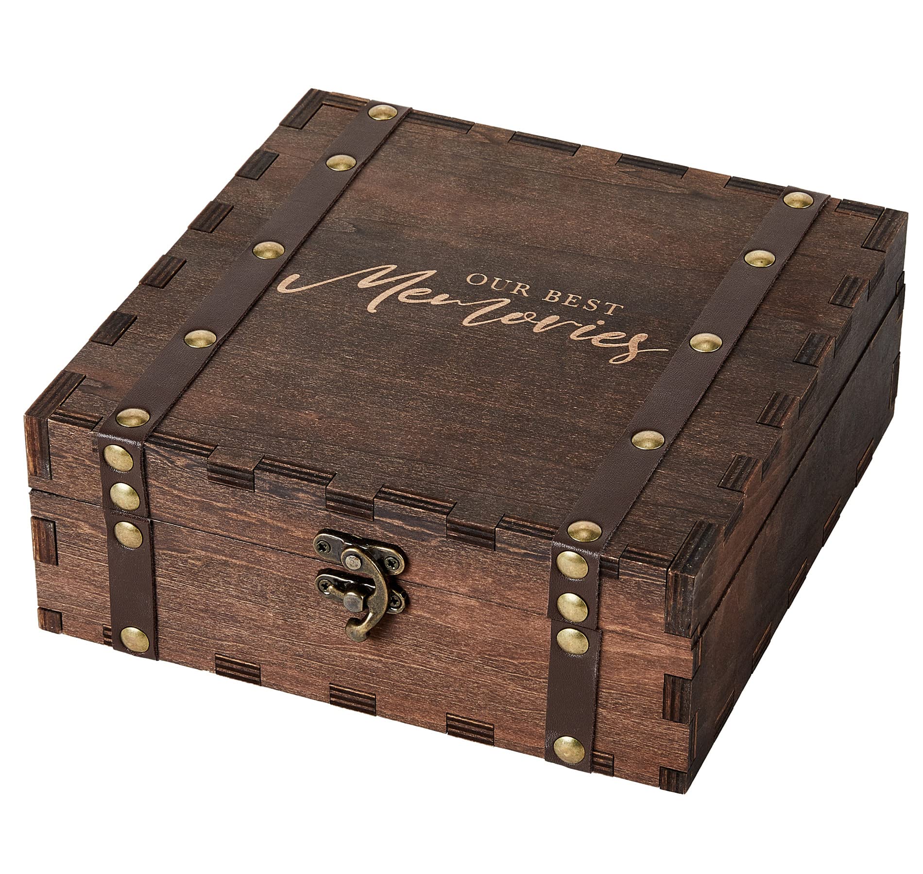 AW BRIDAL Keepsake Box With Lids Wedding Memory Box Wood Storage Box Anniversary Engagement Gifts for Couples Bridal Shower Gifts Birthday Gifts