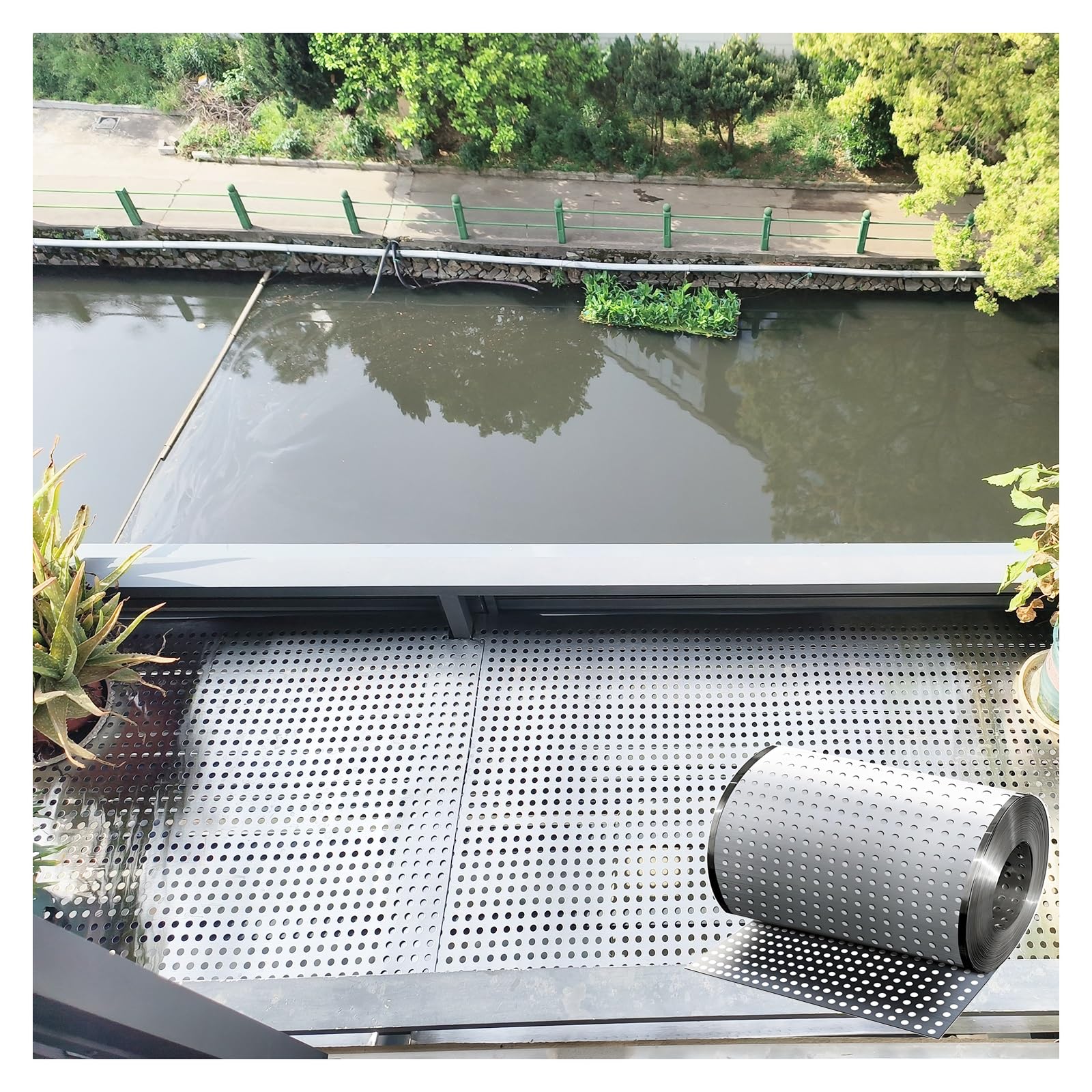 Blacha perforowana ze stali nierdzewnej, Blacha perforowana ze stali nierdzewnej 304 w wielu rozmiarach(W55*L800cm/W21.6*L314.9in)