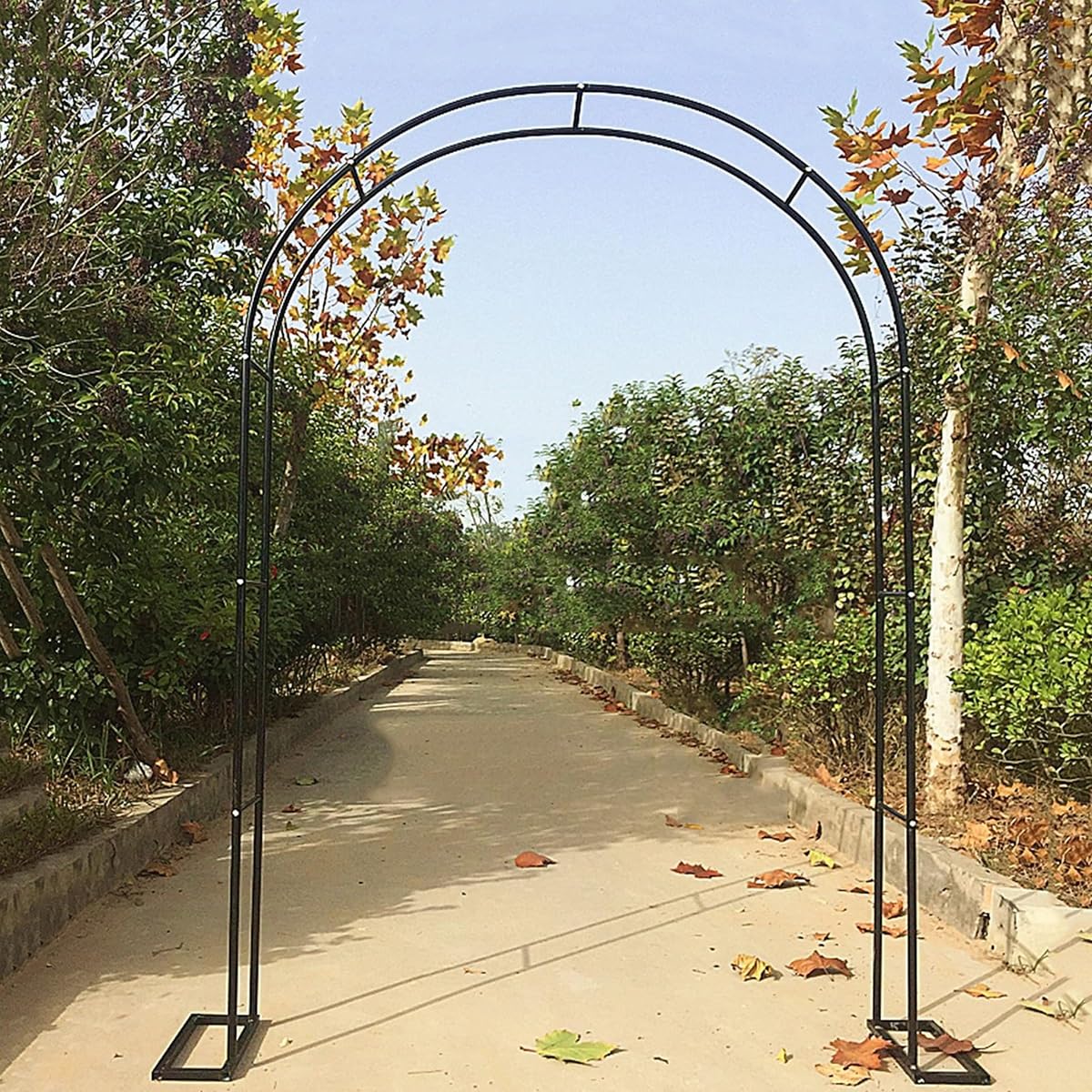 Arche de jardin en métal solide pour guider les plantes grimpantes
