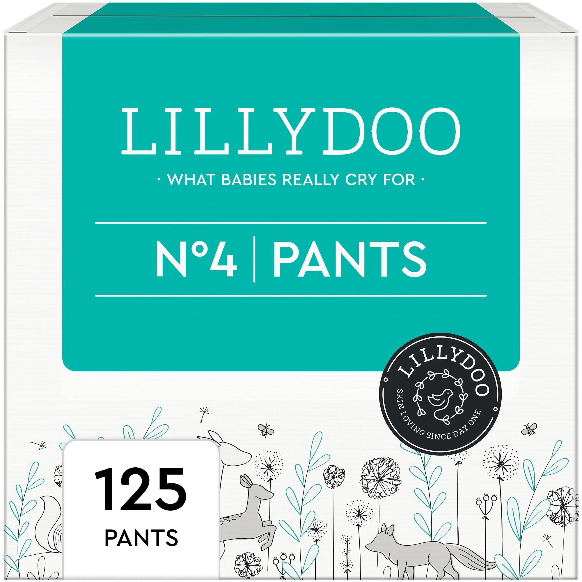 LILLYDOO hautfreundliche Pants Größe 4 (9-15 kg) Monatsbox 125 Stück
