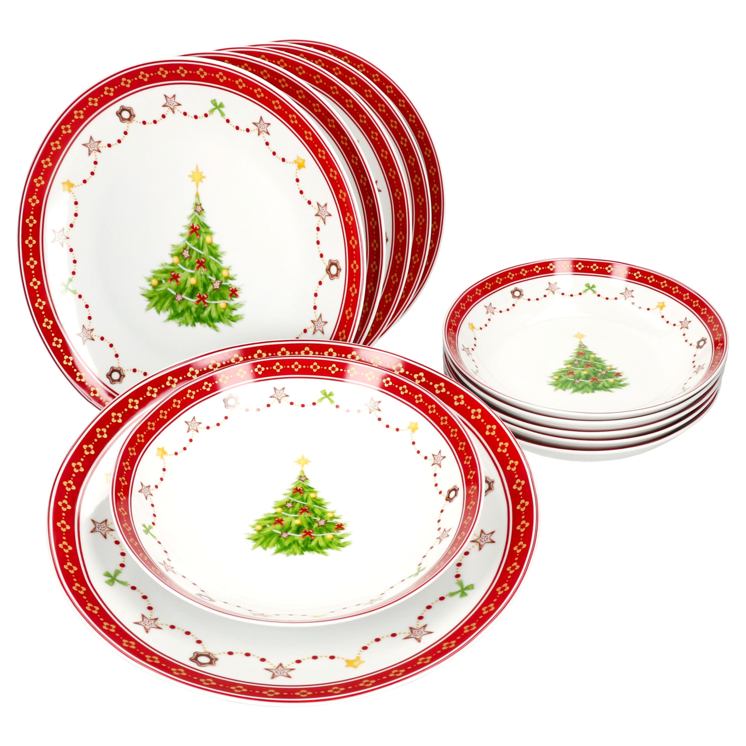 Caïro Gold Servies MamboCat Caïro Gouden Taartborden, 6 Stuks, Elegante