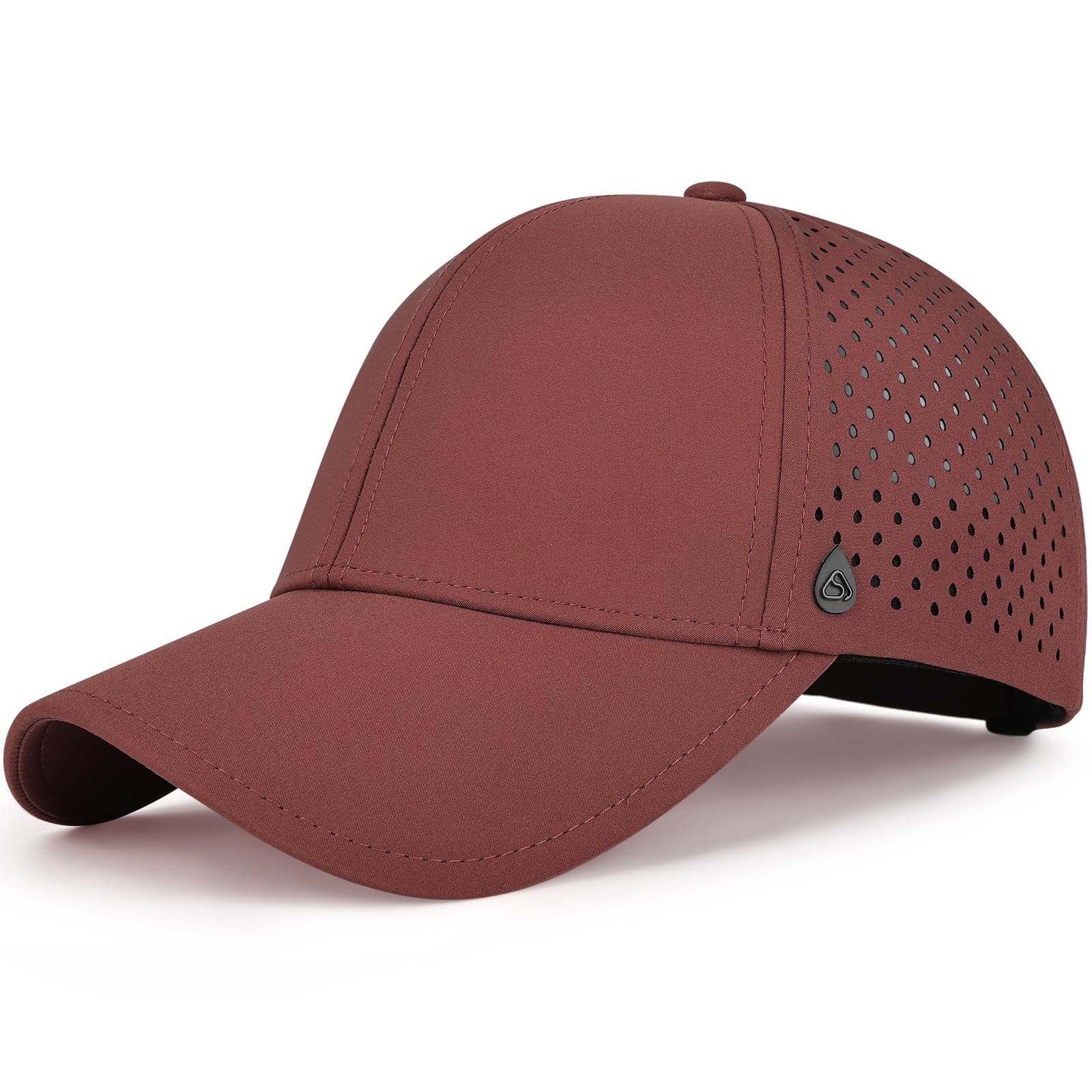 AOPREL Baseball Cap Breathable Mesh Golf Hat Quick Dry Adjustable Baseball Hats for Men and Women Sport Running Workout Caramel