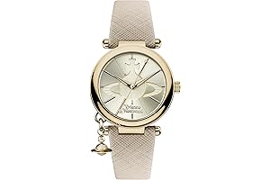 Vivienne Westwood Orb Pop Womens Quartz Watch Vivid Pink Dial & Light Pink Leather EB006GDBK