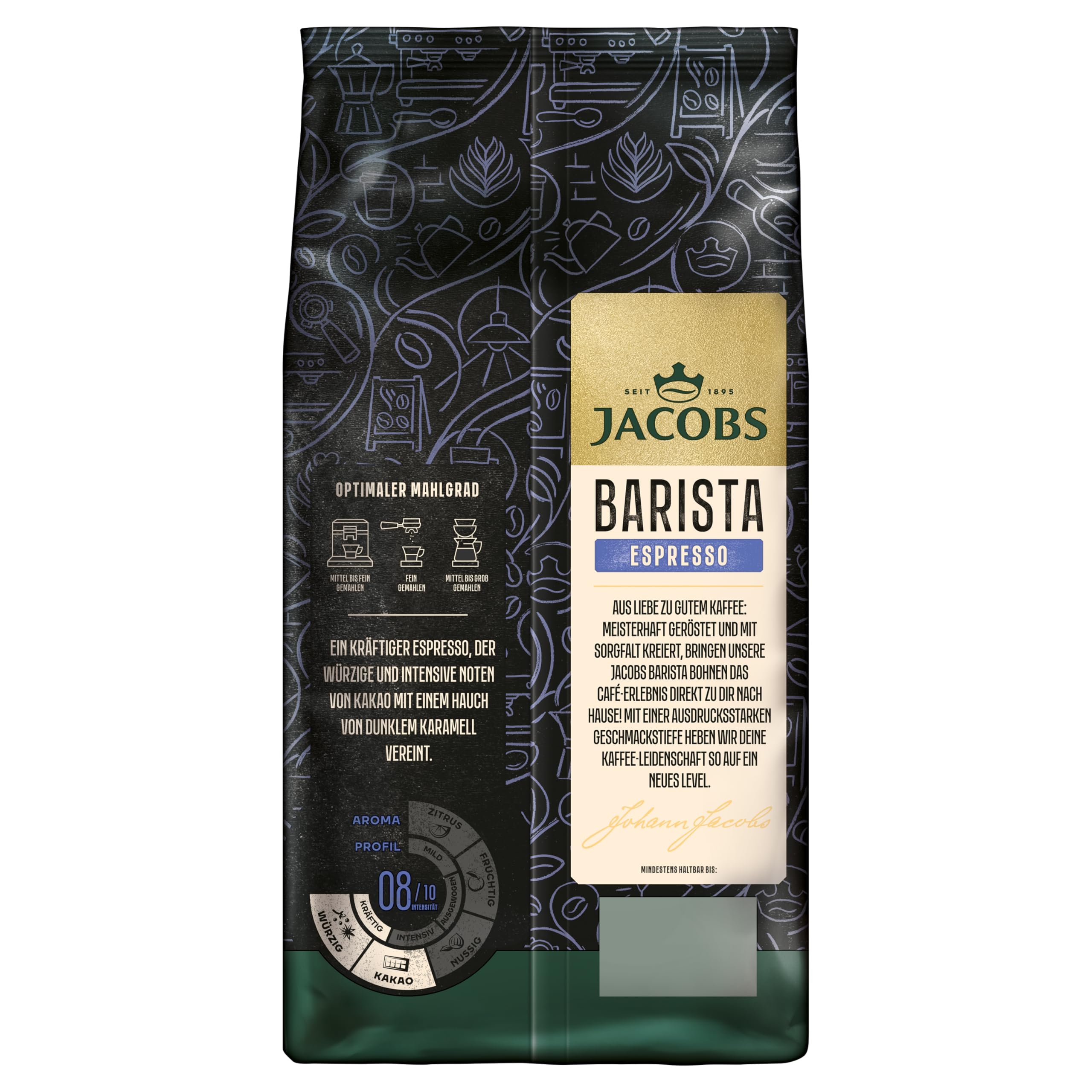 JACOBS Barista Editions Caffè espresso in grani interi Chicchi di caffè 1000 g
