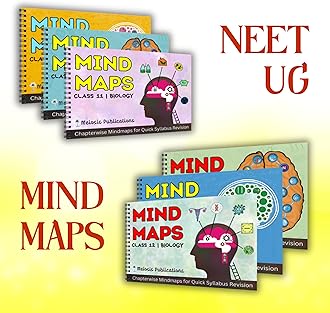 NEET UG Mind Maps for Biology, Chemistry, and Physics Preparation (Class 11 + 12) | Meiosis Publications | NEET 2025/2026/2027 Spiral-bound – 1 January 2023
