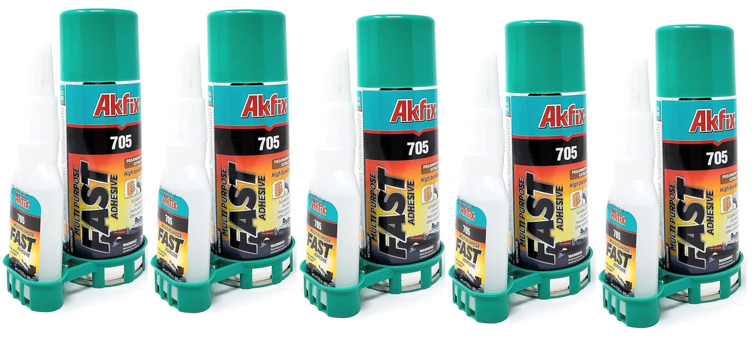 Pegamento superglue, pegamento para madera, pegamento CA, superpegamento para madera, 5 unidades (50 g de pegamento + activador de 200 ml)