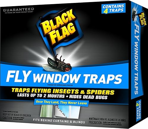 Black Flag Trampa para ventana de mosca (paquete de 3)