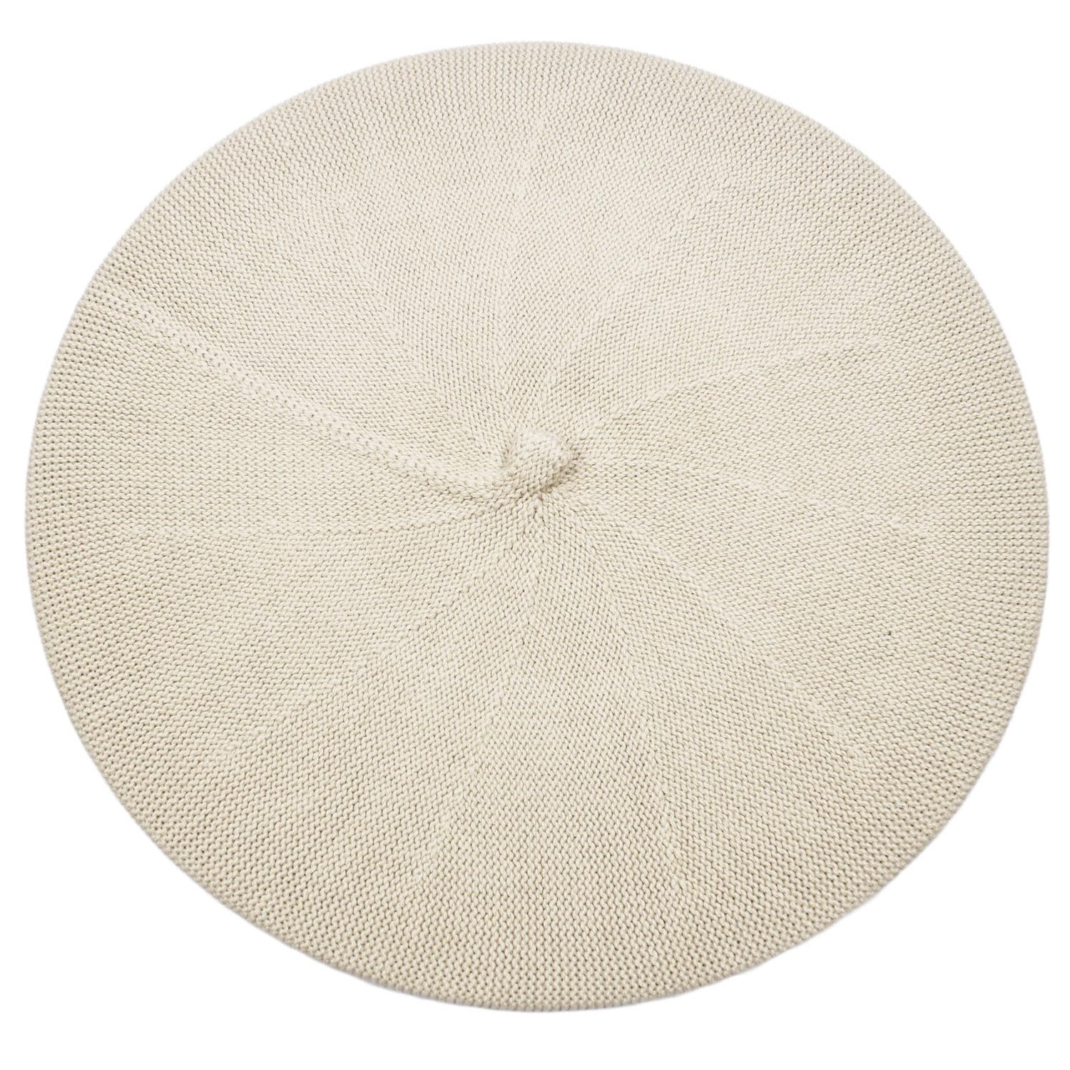 MELEGARI Damen Baskenmütze | 100% Baumwolle | Sofia Beret | Frühling Sommer