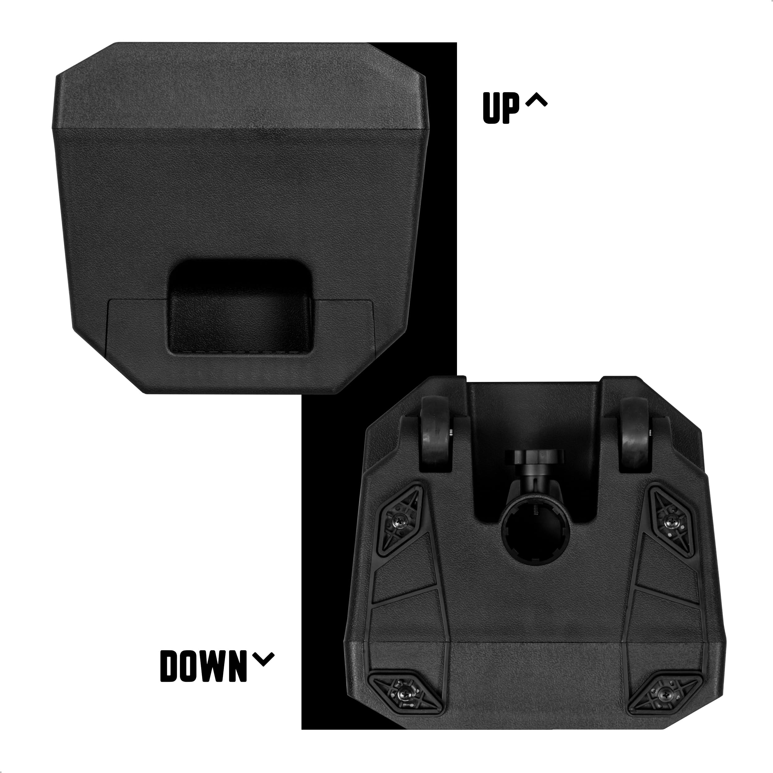 Ibiza - XTK10-MKII - Altoparlante SONO passivo da 10"/25cm - Tweeter a compressione da 25mm - Sistema Bass Reflex - Maniglia e ruote - NUOVA VERSIONE - Nero - Feste, Eventi, Club, Conferenze