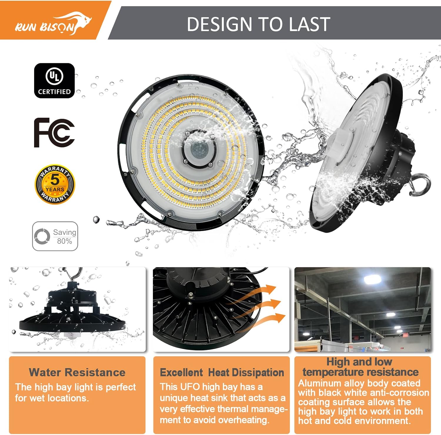 Durability features of the LED High Bay Light