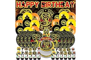 Pick Cobra Kai Party Supplies to Unleash the Karate Kid Spirit