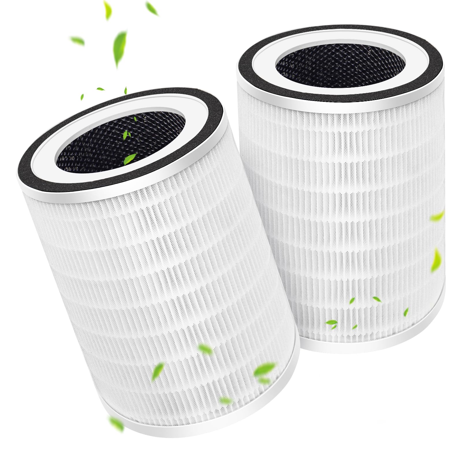 Photo 1 of 2 Pack True HEPA KILO Filter For Afloia KILO, KILOPLUS, KILOPRO, MIRO, MIRO PRO and MORENTO MR-Kilo, Kalo Air Purifier, 360° 3-Stage Filtration for Bedroom Large Room Odor Dust Pollen Smoke