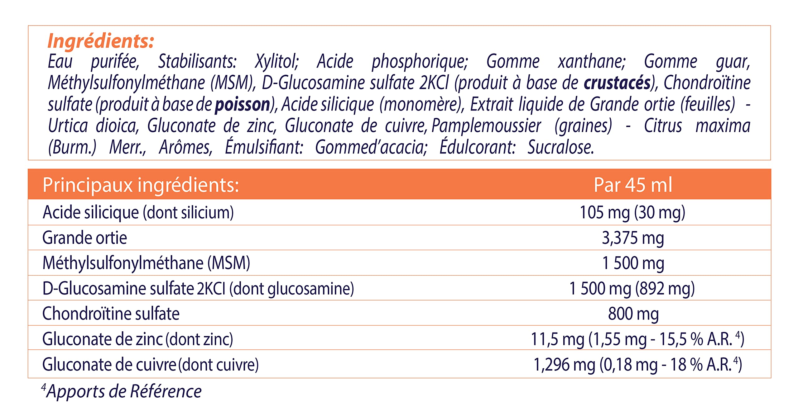 Dexsil Forte Articulations - Complément Alimentaire - Soutient les Articulations - Solution à Base de Silicium Organique, MSM, Glucosamine, Zinc et Cuivre - 1 l, Lot de 2