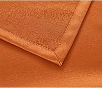 Vista 3 de Bufanda de cama sólida para hotel, hostal, resorts, dormitorio (naranja, 94.5 x 18.9 in para cama de 5.9 ft)