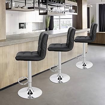 Amazon｜JungleA カウンターチェア 2脚セット 回転 昇降式 カウンター