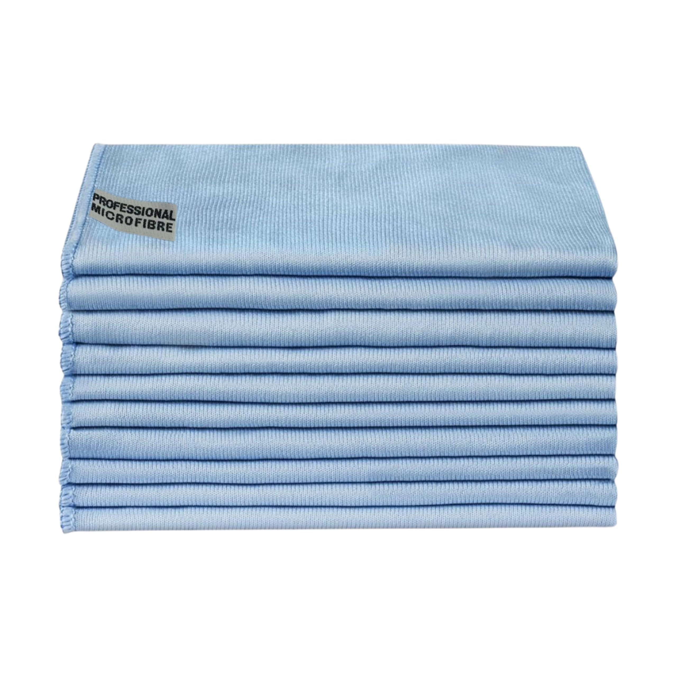 Tek Automotive 10 Pack Large Microfibre Glass Cleaning Cloths – Streak-Free, Lint-Free, Durable 40x48cm – Car Window Cleaner, Glasses Cleaner, Machine Washable, Perfect for Glass & Detailing