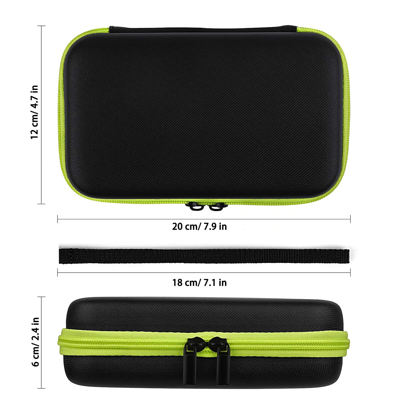 Shaver Storage Bag Case Compatible for Philips Norelco OneBlade Trimmer, Travel Box Organizer for QP2520 QP2525 QP2530 QP2570 QP2620 QP2630 Models 1