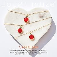 Vista 11 de Round Pendant Necklace, Natural Gemstones, Labradorite, Rainbow Moonstone, Crystal, Rose Quartz, Amethyst, Citrine, Sterling Silver, Handmade