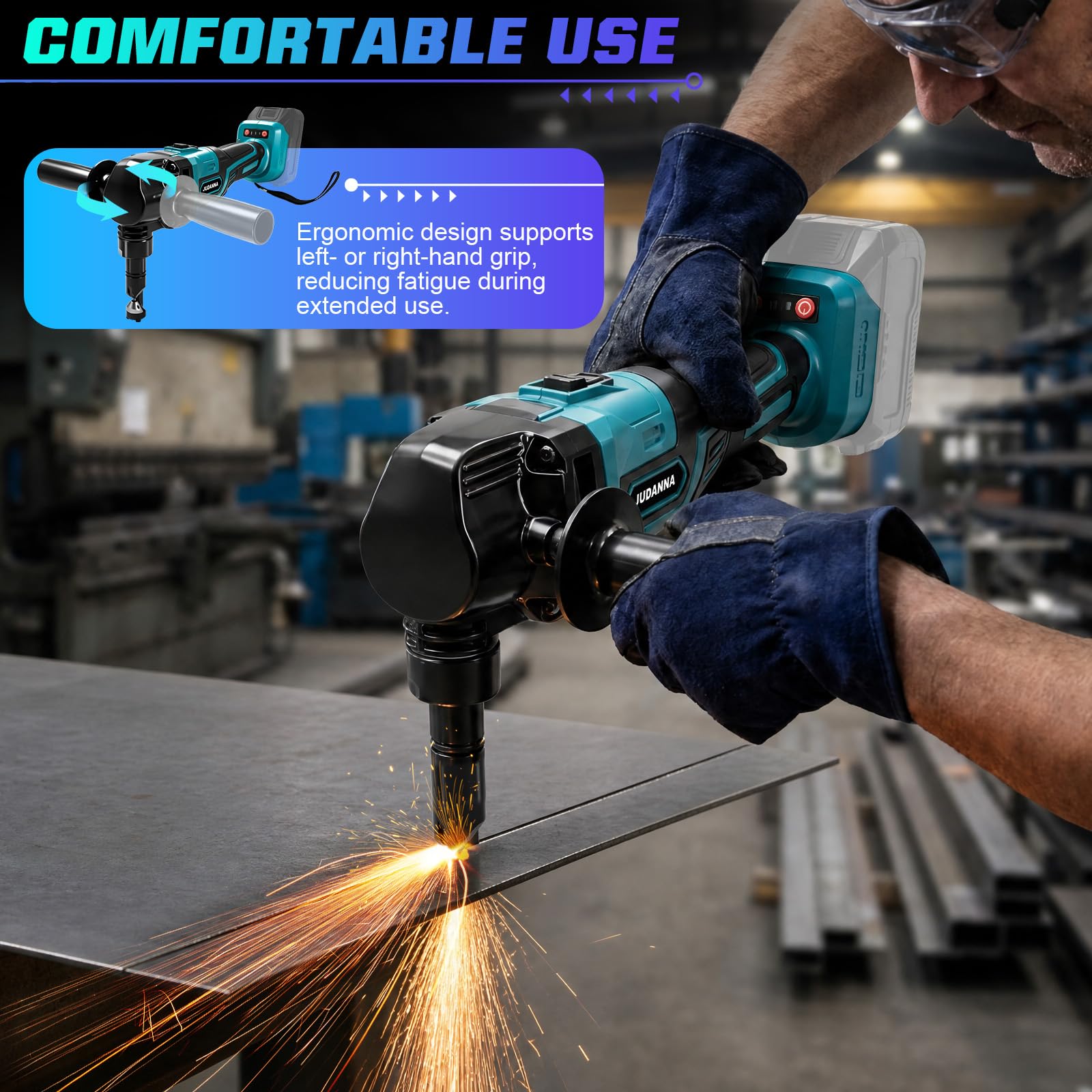 Knabber Grignotant en tôle pour batterie Makita 18 V (sans batterie)