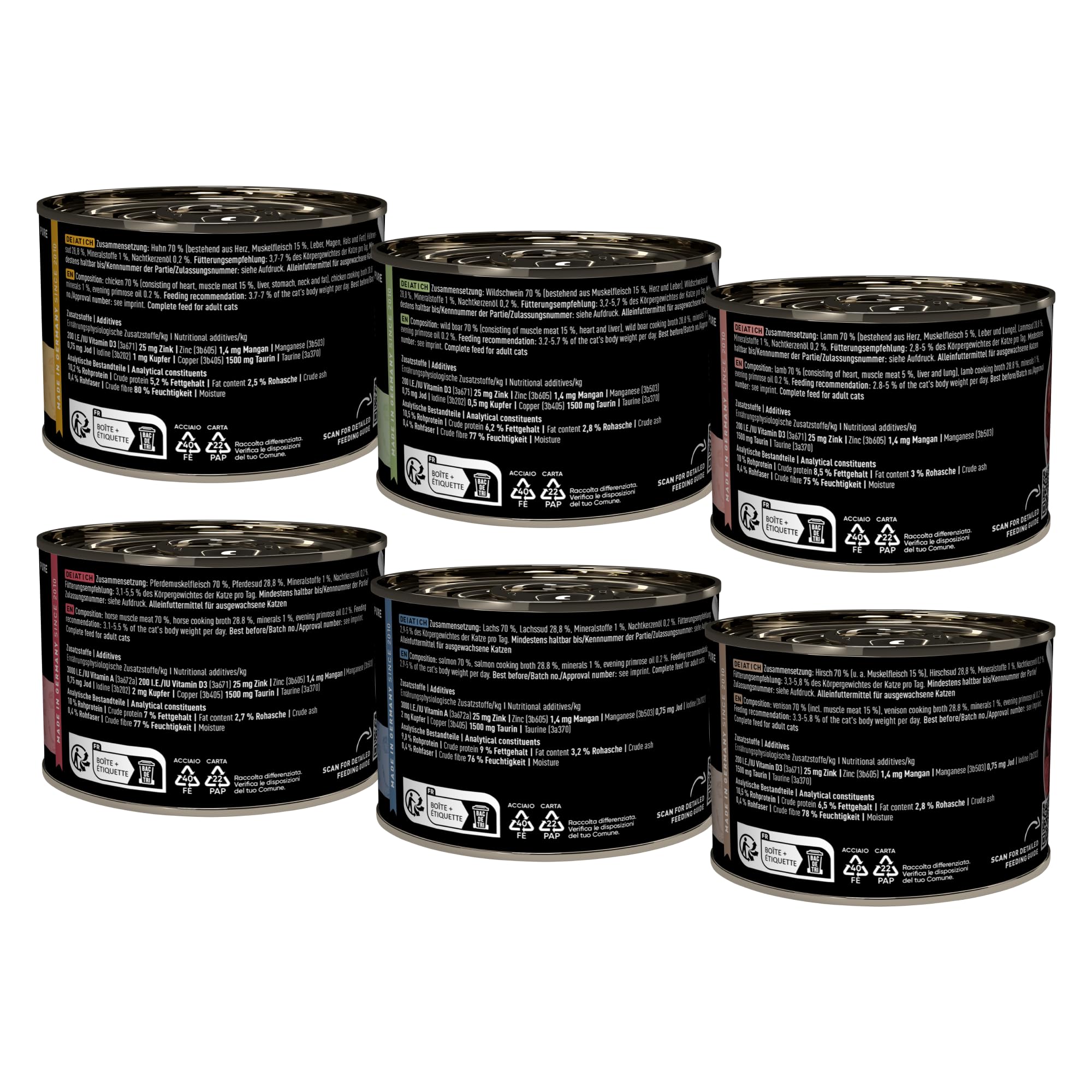 catz finefood Pure Collection II Katzenfutter nass, 6 x 200g – Ansicht 2
