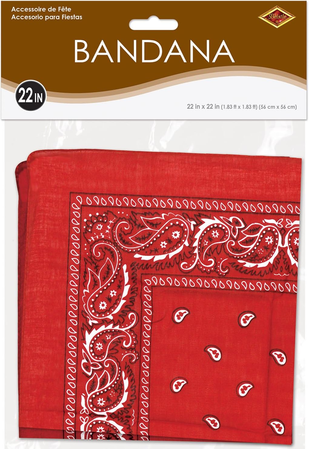 Blue Bandana Party Accessory (1 count) : Clothing, Shoes & Jewelry