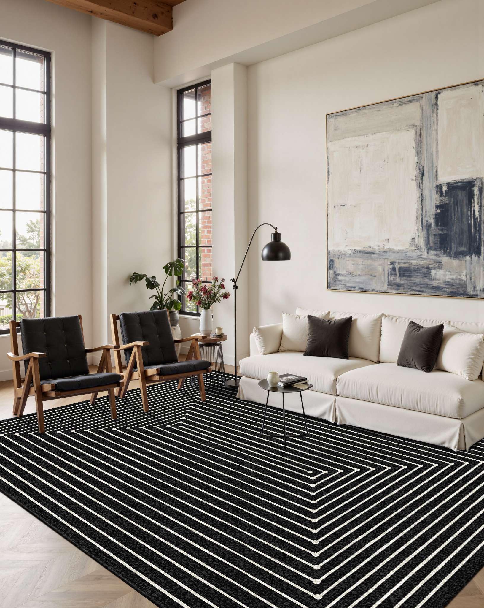 Amazon.com: Latte&Fog Washable 6x9 Area Rugs for Living Room