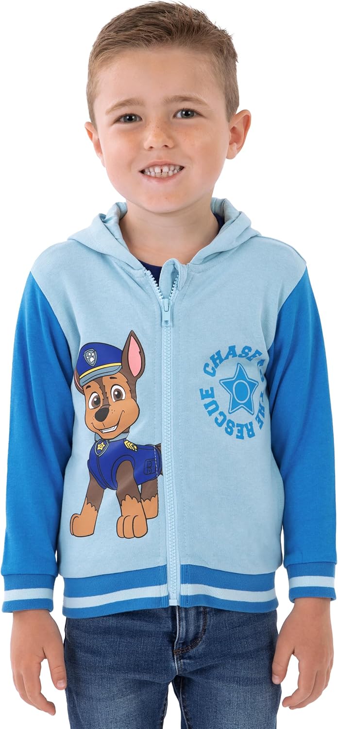 Paw Patrol Hoodie, Chase Boys Hoodie, Hooded Sweater With Zip, Boys' Fashion Hoodies & Sweatshirts