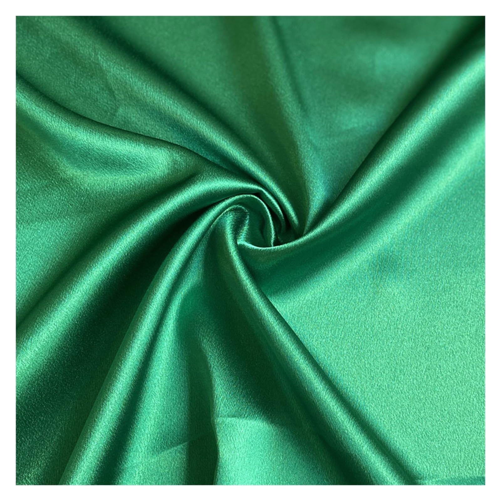 Tela satinada de 5/10 m, crepé brillante, sedosa, material para coser vestidos de novia, boda, negro, blanco, verde, rosa, rojo, gris, por metros (88,150 cm x 10 m)
