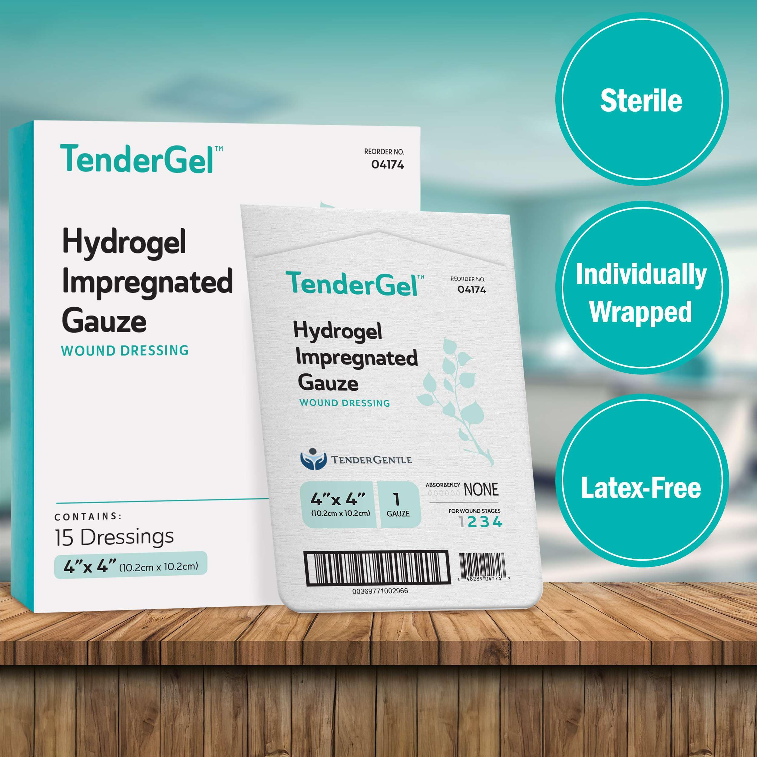 Hydrogel Wound Dressings - 15 Burn Gel Pads for Burns, Minor Wounds, and More - 4x4 Burn Bandages with Hydrogel and Vitamin E - Good for Medical Facilities, First Aid Kits, and Nursing Homes — Amazon image 5