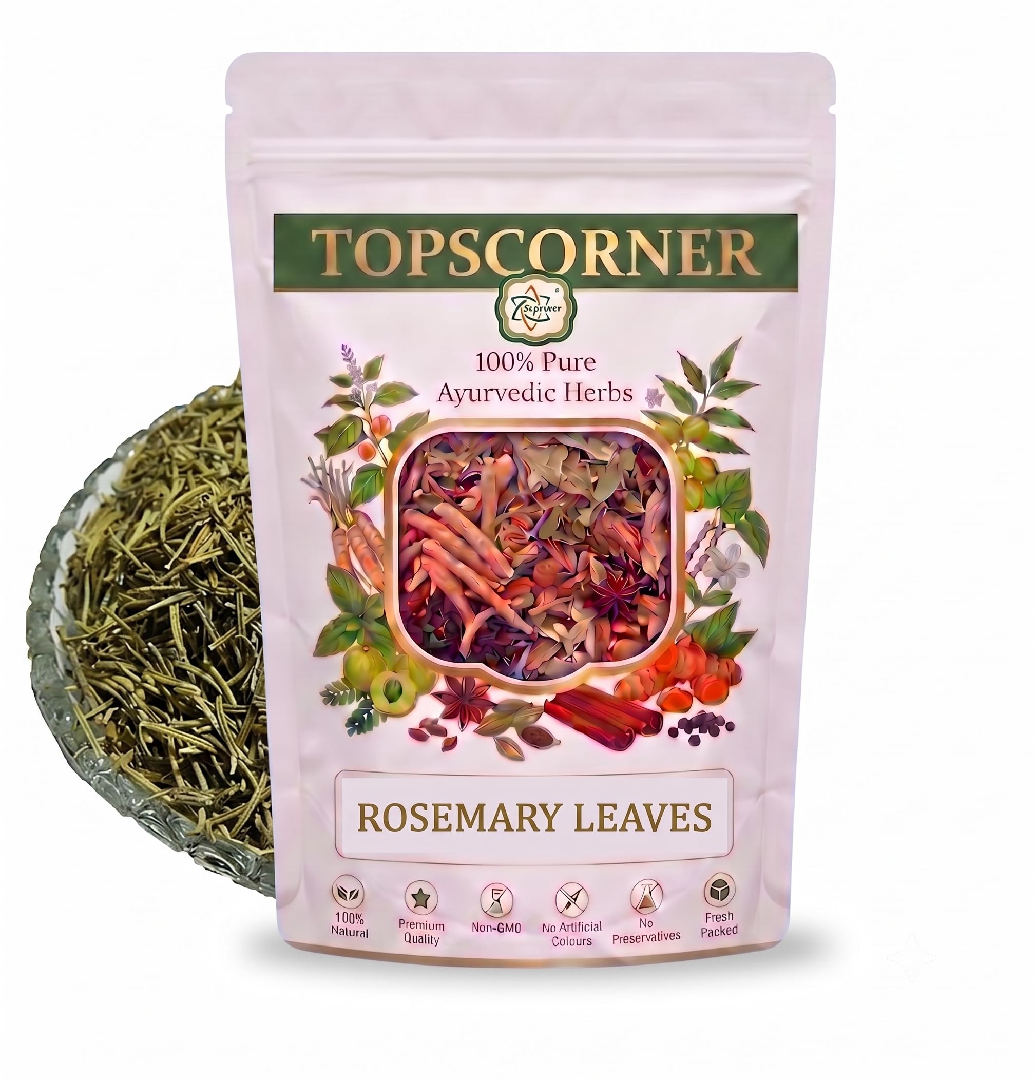 Topscorner Rosemary Dried Leaves for Hair Growth and Food, 1000 Grams (Pack of 2)-image-12