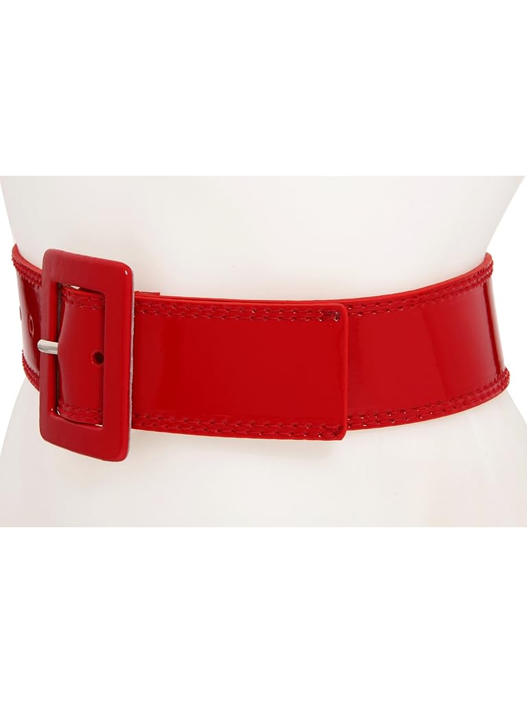 Calvin Klein 2 1/8" Patent Covered Buckle