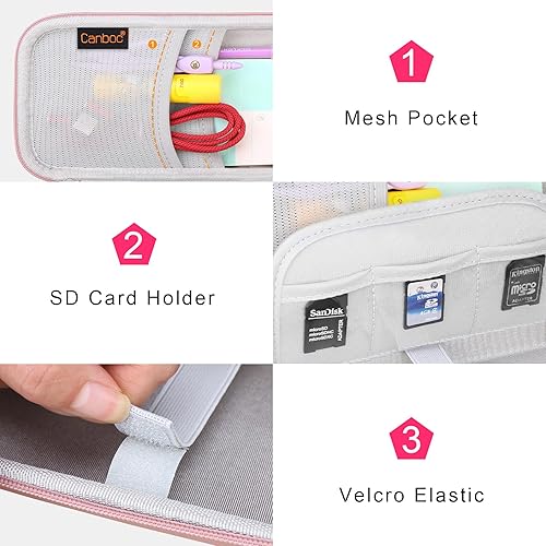 Miniatura 5 de Canboc Funda para calculadora gráfica de color Texas Instruments TI-Nspire CX II CASTI-Nspire CX IITI-Nspire CX CAS, cables de malla para bolsa,